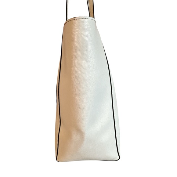 Kate Spade NY Dana Saffiano Cream Tote EUC - Picture 6 of 16